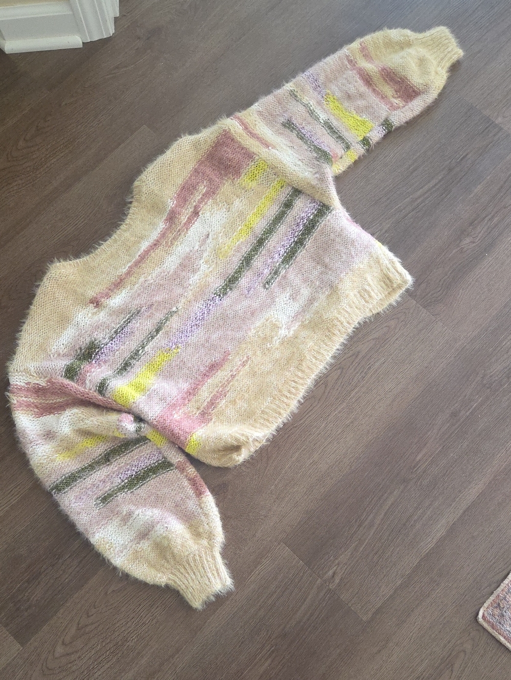 Pilcro Boat-Neck Cropped Sweater M - Picture 4 of 6
